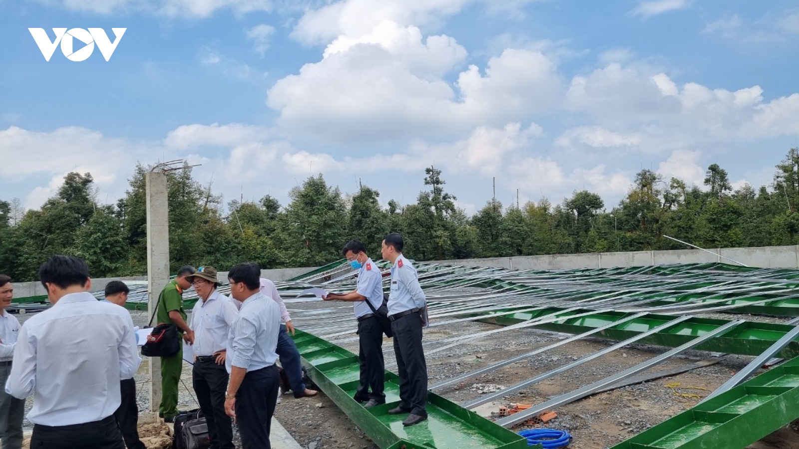 Sau sự cố xây kho sầu riêng bị sập, sẽ kiểm tra trên toàn huyện Cai Lậy