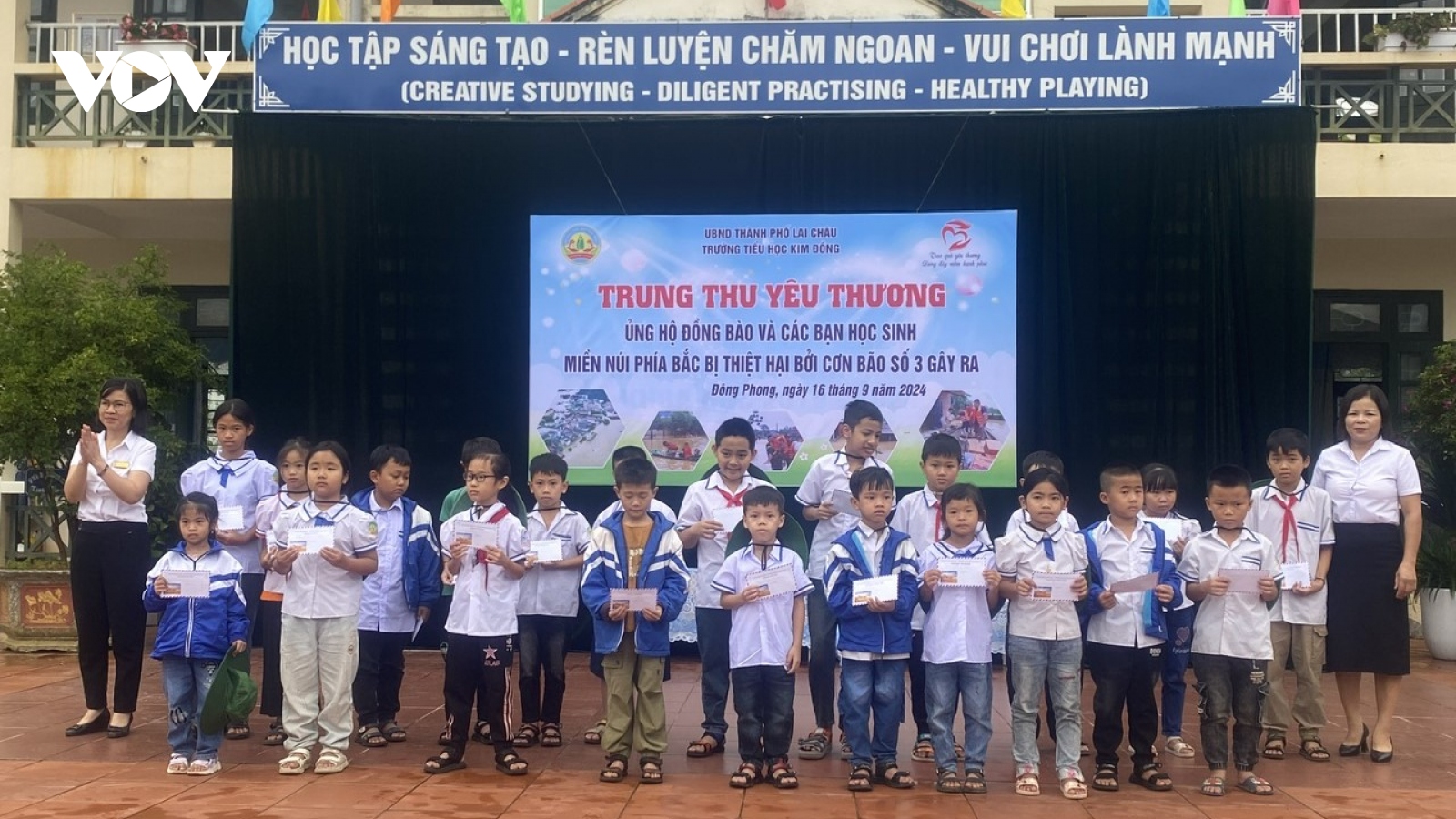 Thiếu nhi Lai Châu gửi yêu thương về vùng lũ