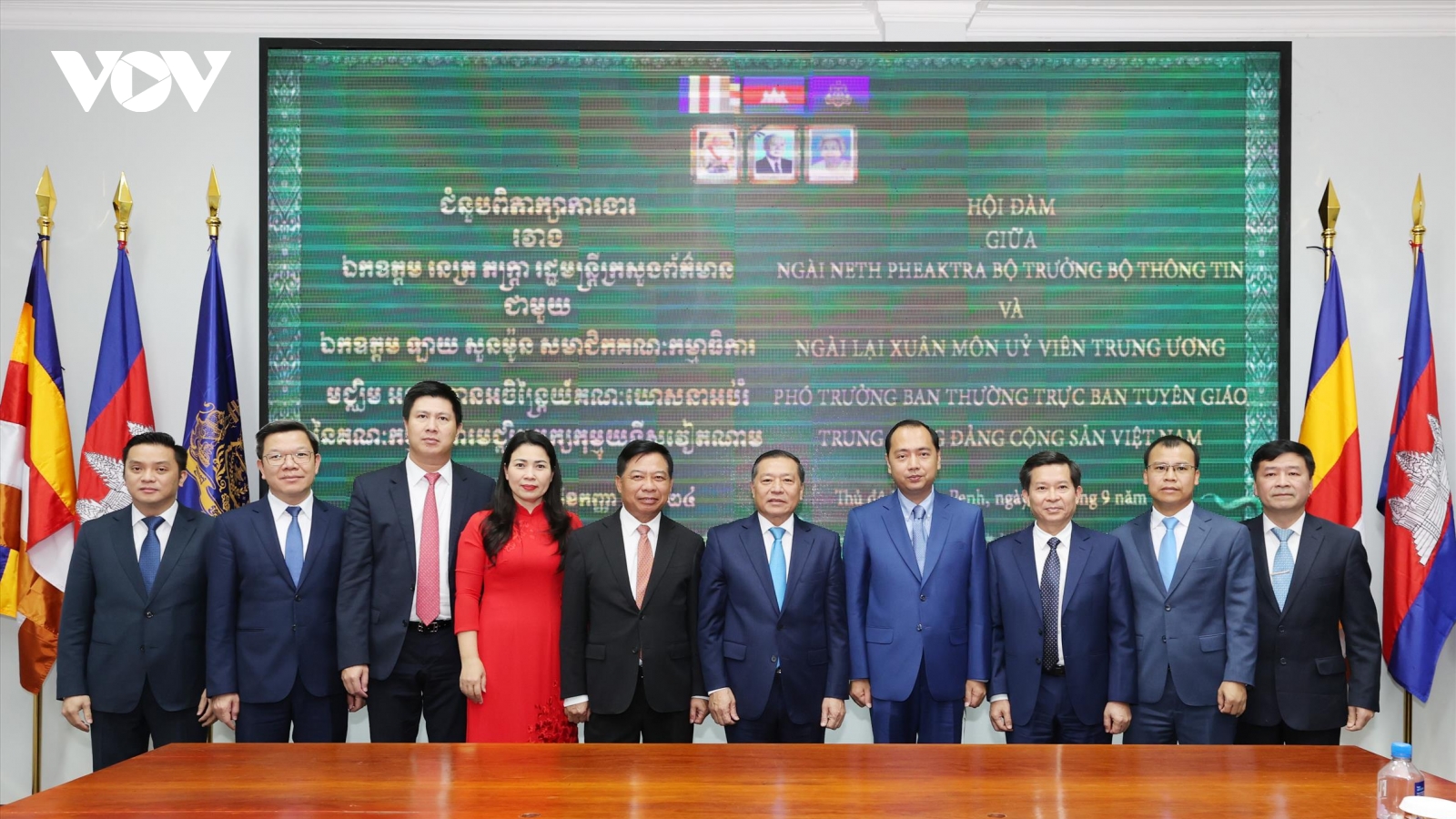 Việt Nam-Campuchia tăng cường hợp tác giữa 2 cơ quan Tuyên giáo và Tuyên huấn