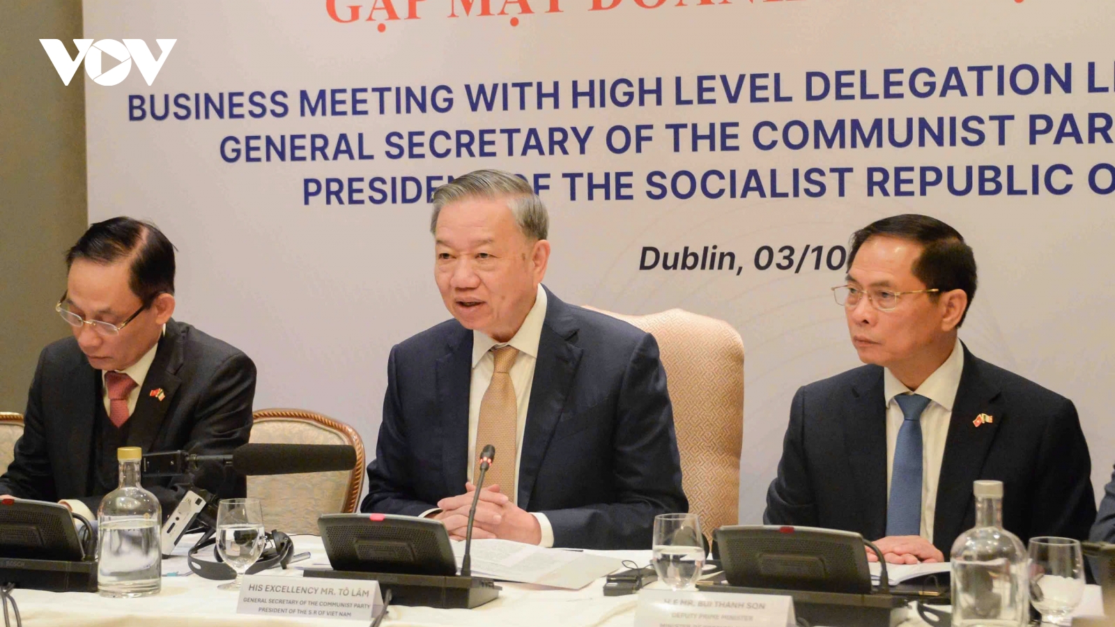 Tổng Bí thư, Chủ tịch nước Tô Lâm gặp mặt các doanh nghiệp hàng đầu Ireland