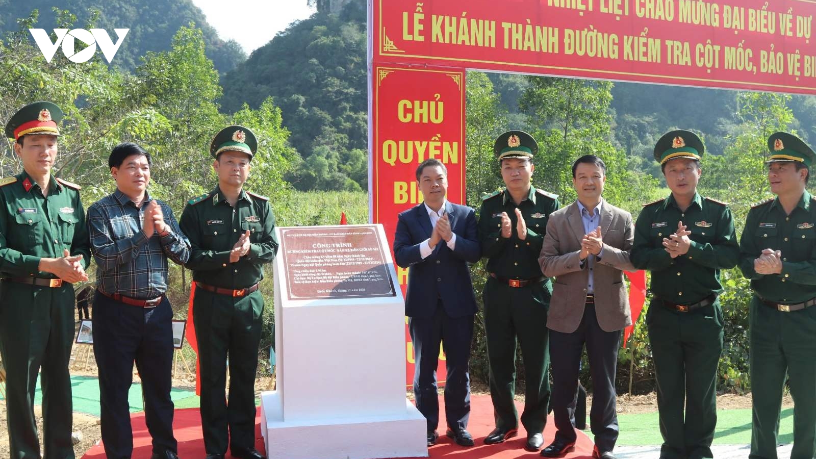 Lạng Sơn: Khánh thành đường kiểm tra cột mốc, bảo vệ biên giới số 962