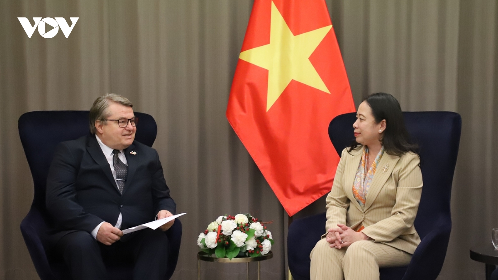 Phó Chủ tịch nước Võ Thị Ánh Xuân tiếp Phó Chủ tịch Hội Hữu nghị Séc - Việt
