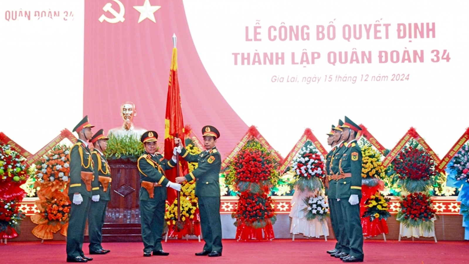 Bộ trưởng Phan Văn Giang dự Lễ công bố thành lập Quân đoàn 34