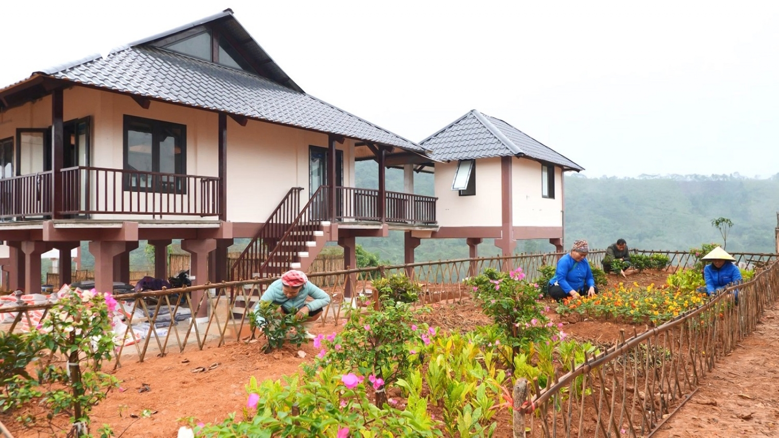 Cuối năm trên công trường khu tái định cư Làng Nủ