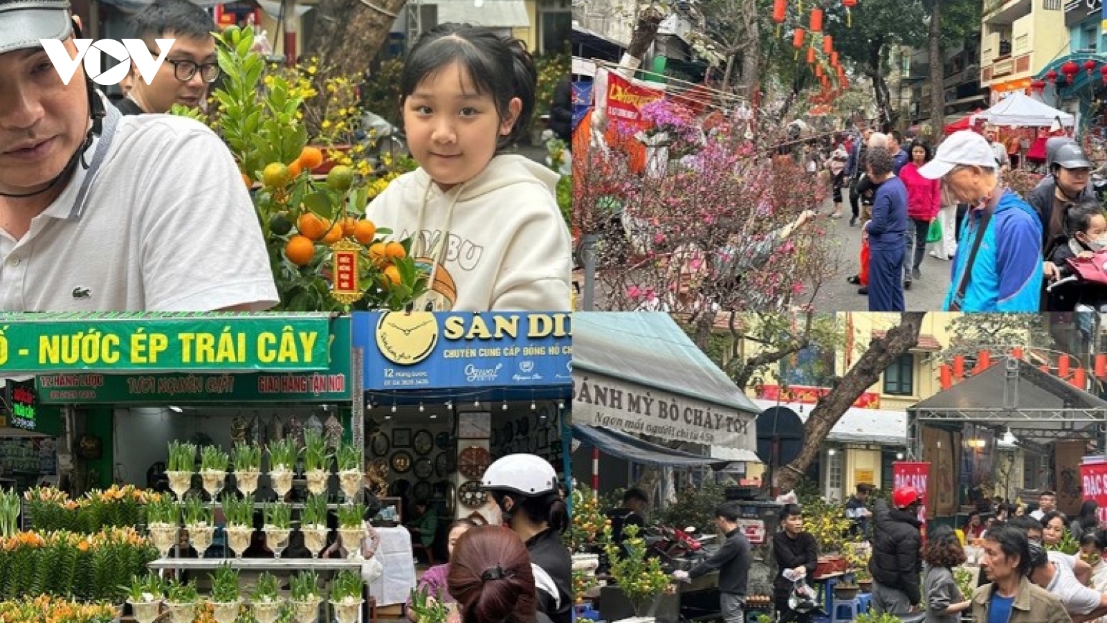 Bustling Hanoi streets gear up for Tet holiday