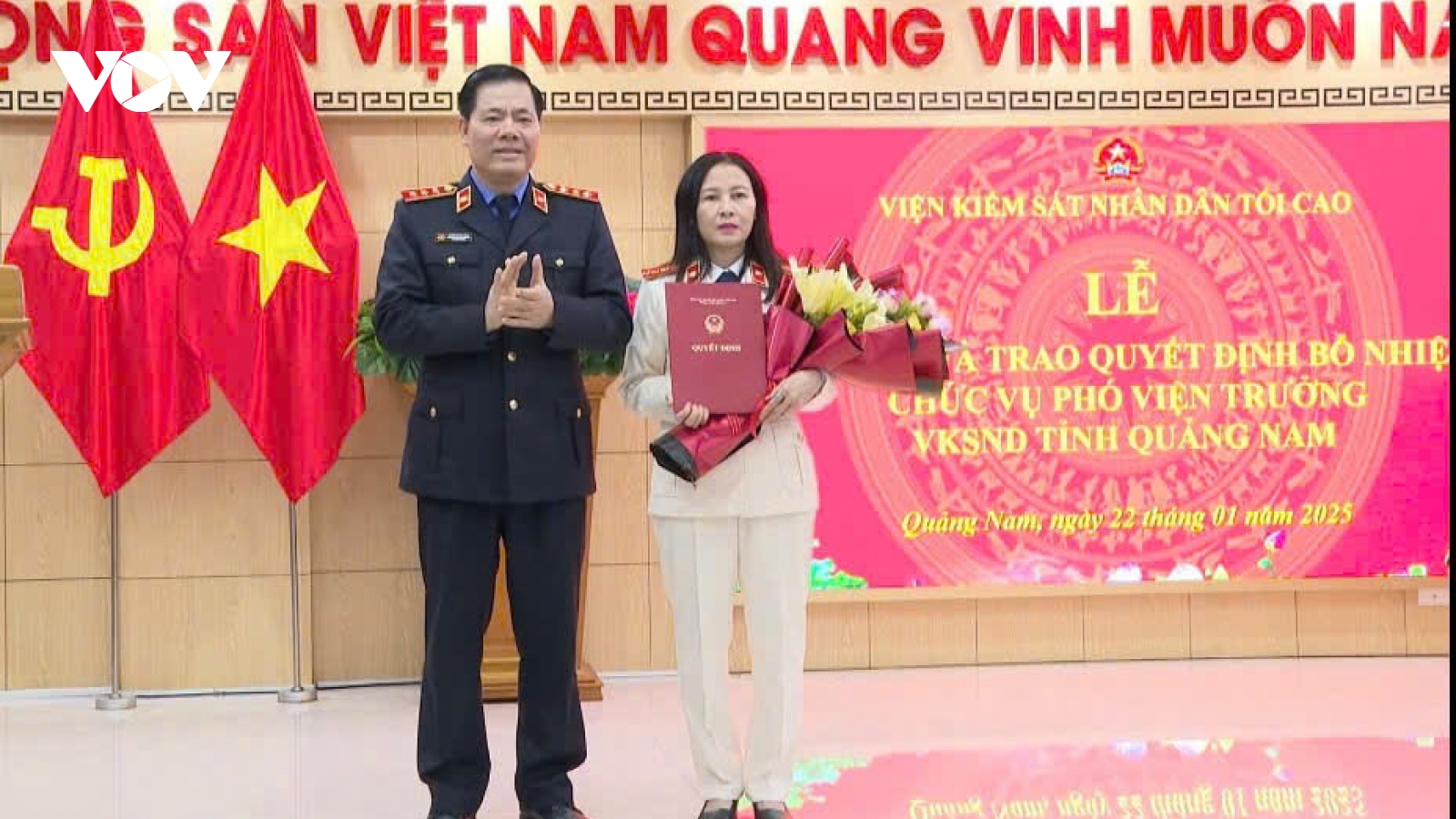 Bà Nguyễn Thị Kim Hồng giữ chức vụ Phó Viện trưởng VKSND tỉnh Quảng Nam