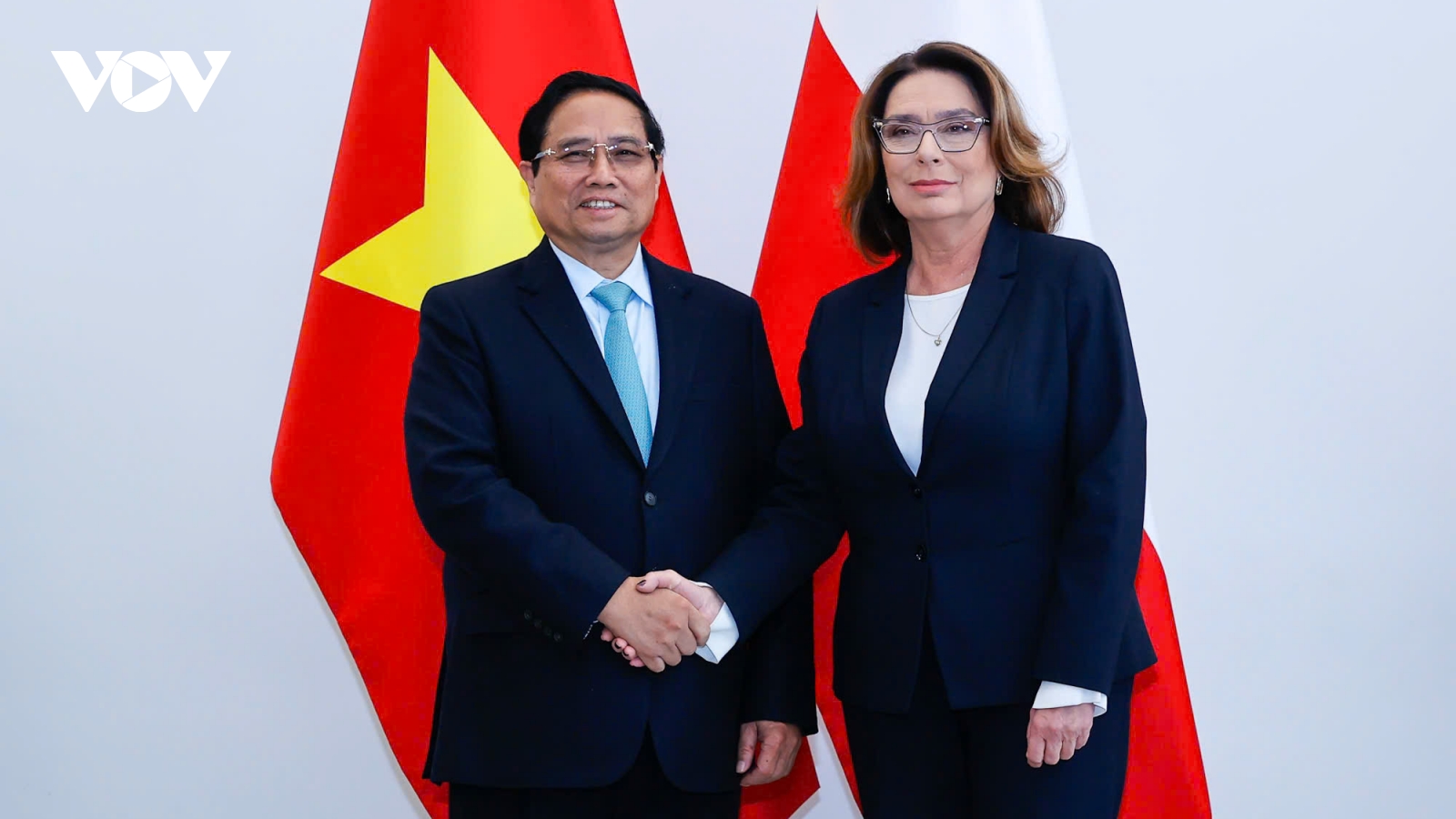 Thủ tướng Phạm Minh Chính hội kiến Chủ tịch Thượng viện Ba Lan