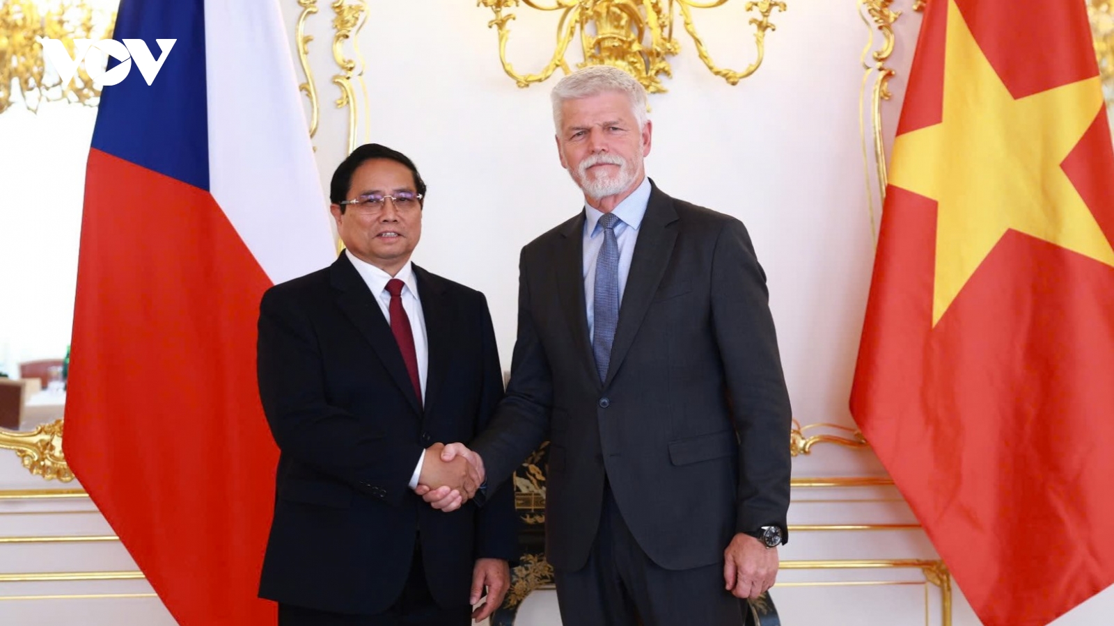 Thủ tướng Phạm Minh Chính hội kiến Tổng thống Séc Petr Pavel