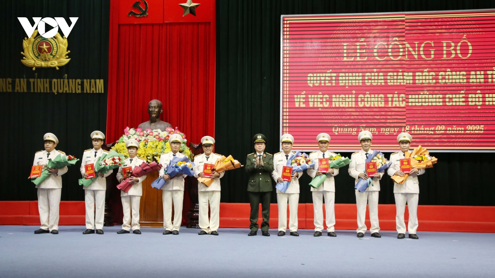 22 cán bộ lãnh đạo Công an tỉnh Quảng Nam xin nghỉ hưu trước tuổi