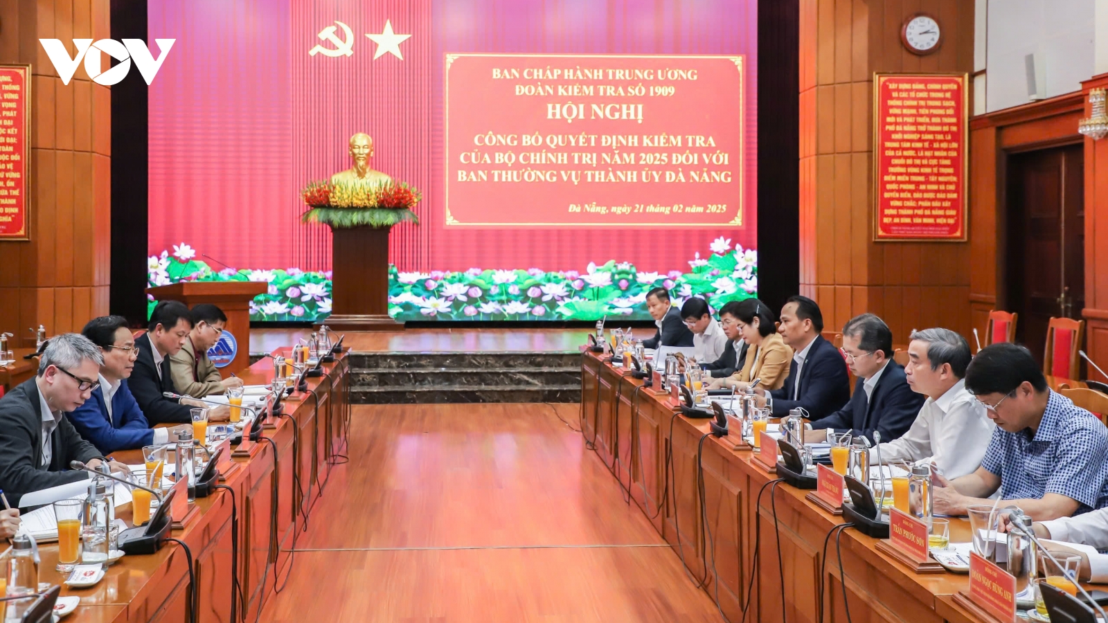 Công bố quyết định kiểm tra đối với Ban Thường vụ Thành ủy Đà Nẵng