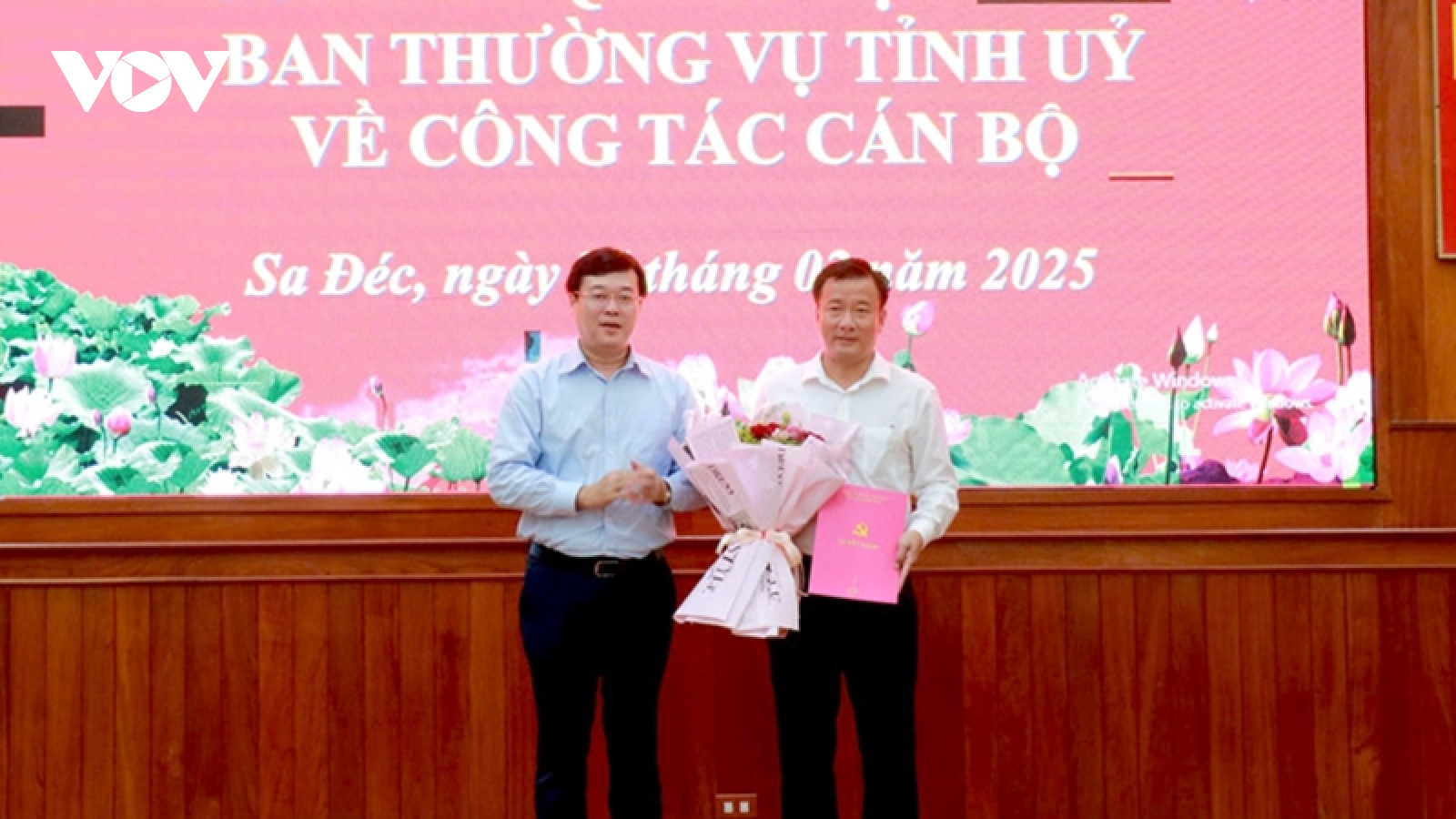 Phó Chủ tịch Đồng Tháp giữ chức Bí thư Thành ủy Sa Đéc
