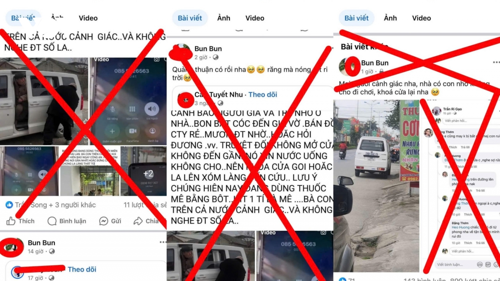 Thông tin bắt cóc trẻ em lan truyền trên mạng xã hội ở Quảng Bình là bịa đặt