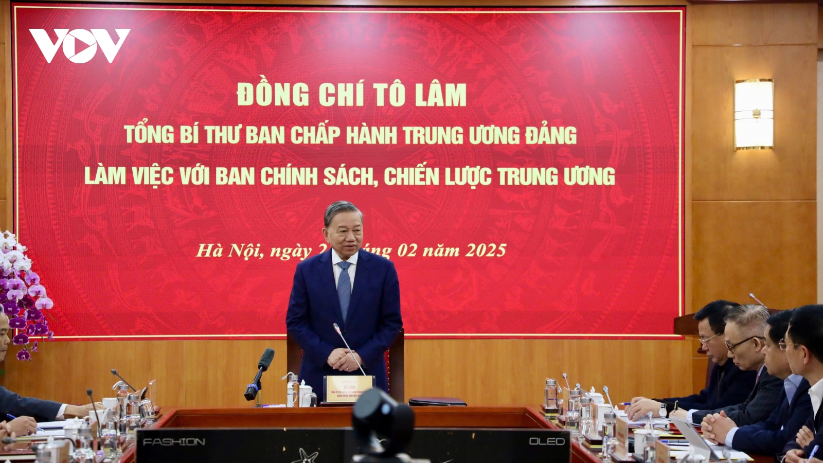 Tổng Bí thư Tô Lâm làm việc với Ban Chính sách và Chiến lược Trung ương