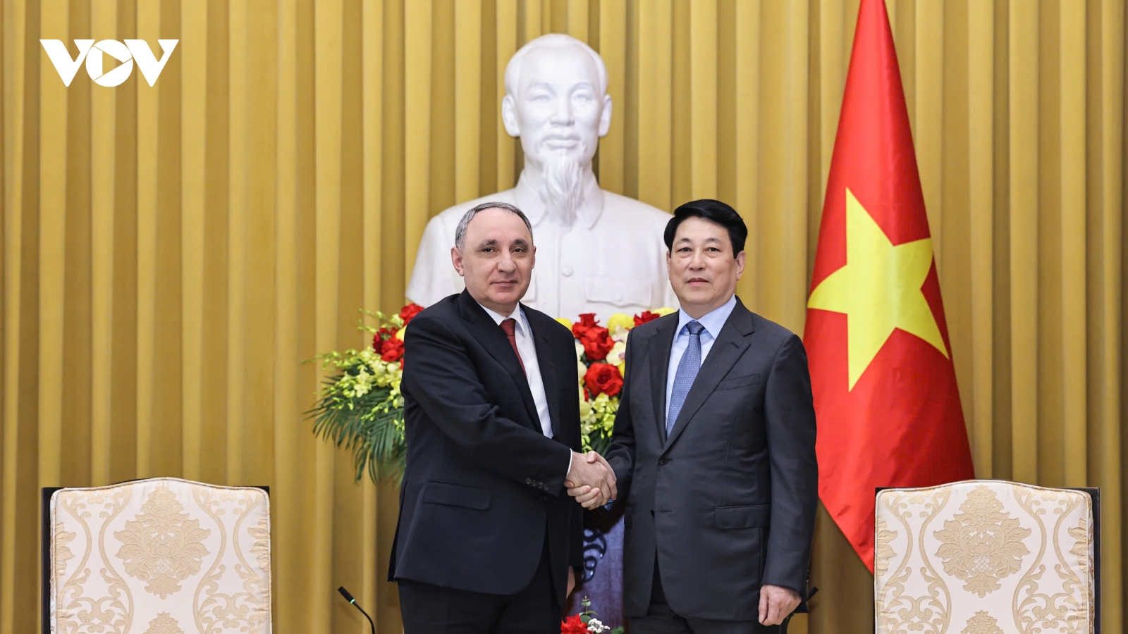 Chủ tịch nước Lương Cường tiếp Viện trưởng Viện Kiểm sát Tối cao Azerbaijan