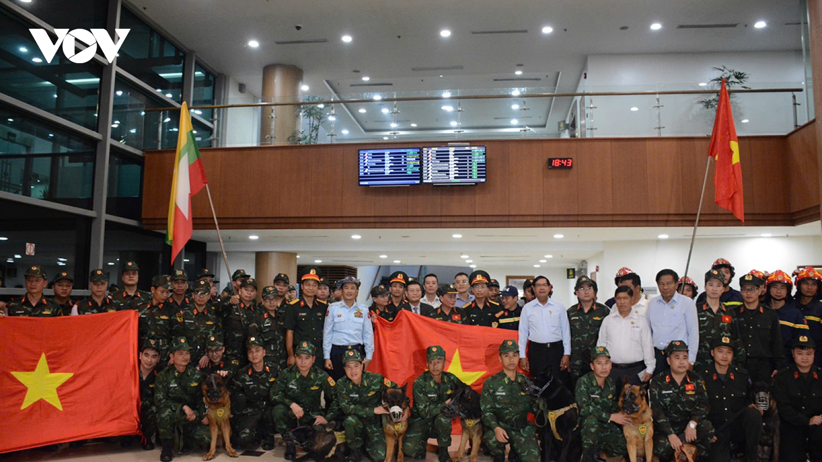 Lực lượng cứu hộ Việt Nam đã có mặt ở Myanmar để hỗ trợ sau động đất