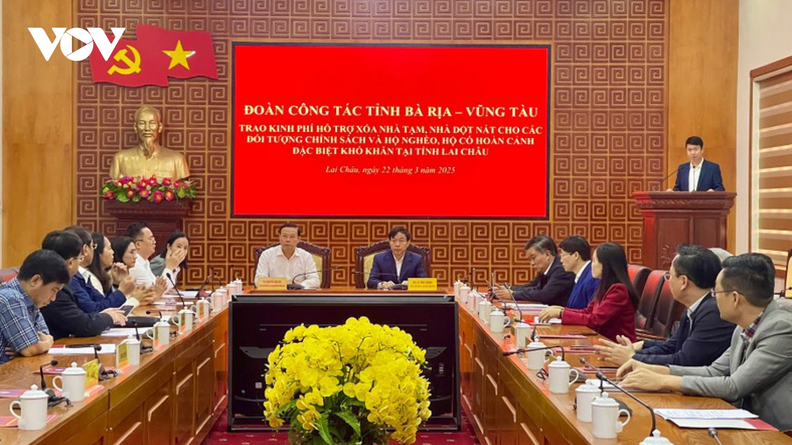 Bà Rịa - Vũng Tàu trao tặng Lai Châu hơn 107 tỷ đồng hỗ trợ xóa nhà tạm