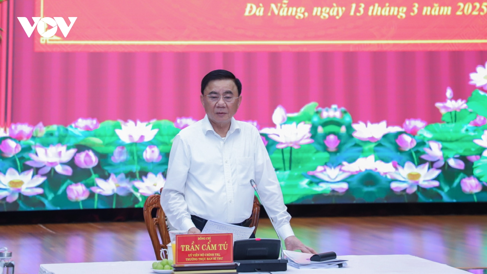 Ông Trần Cẩm Tú: "Rất mong các đồng chí thẳng thắn nói hết tâm tư, nguyện vọng"