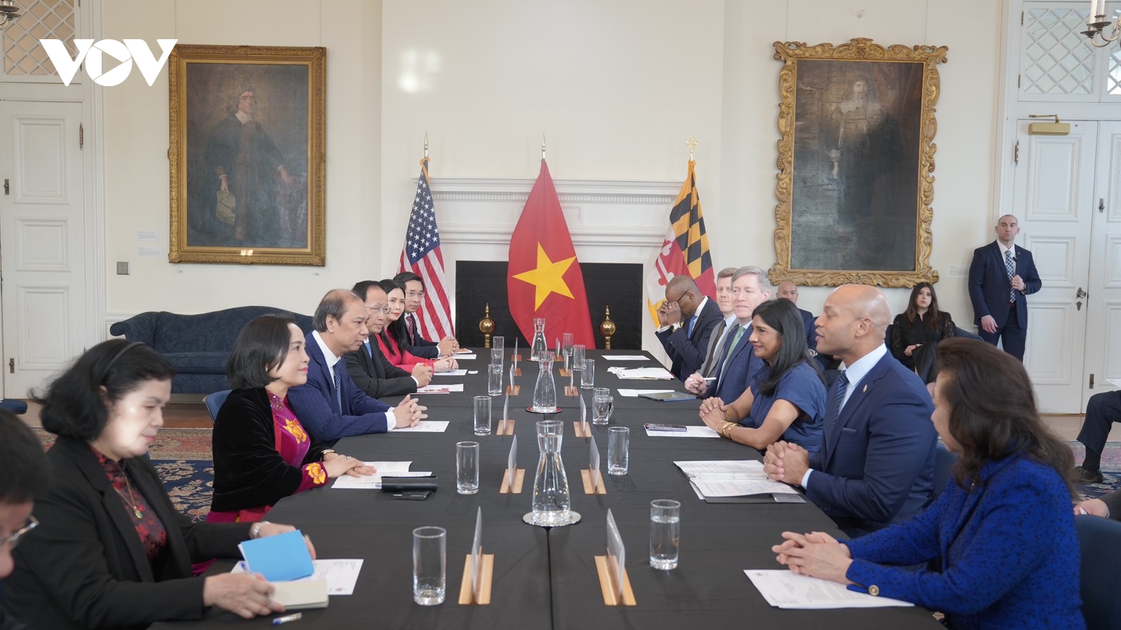 Phó Chủ tịch Quốc hội Nguyễn Thị Thanh gặp nhiều quan chức bang Maryland, Mỹ