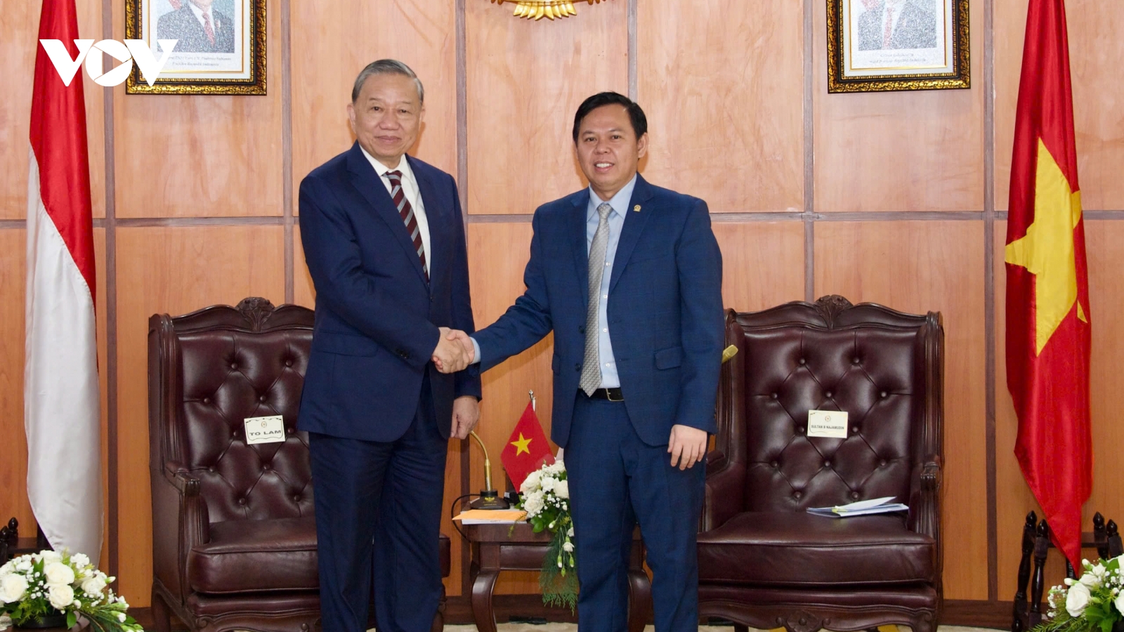 Tổng Bí thư Tô Lâm hội kiến với Chủ tịch Hội đồng Đại biểu địa phương Indonesia