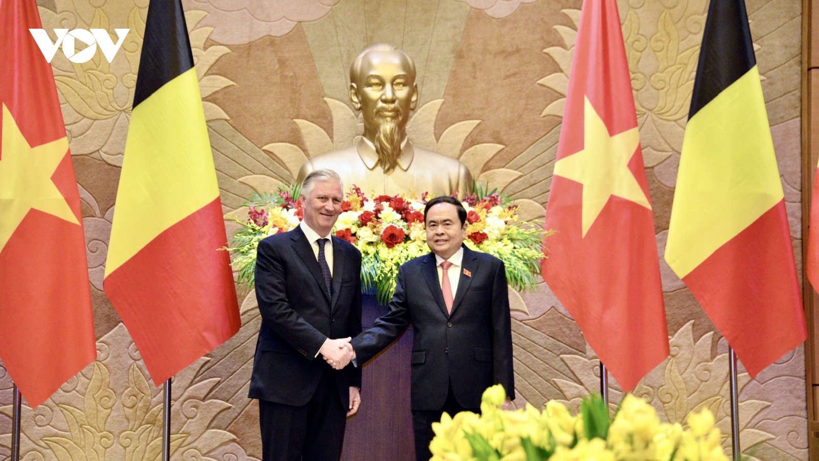Chủ tịch Quốc hội Trần Thanh Mẫn hội kiến Nhà vua Bỉ Philippe