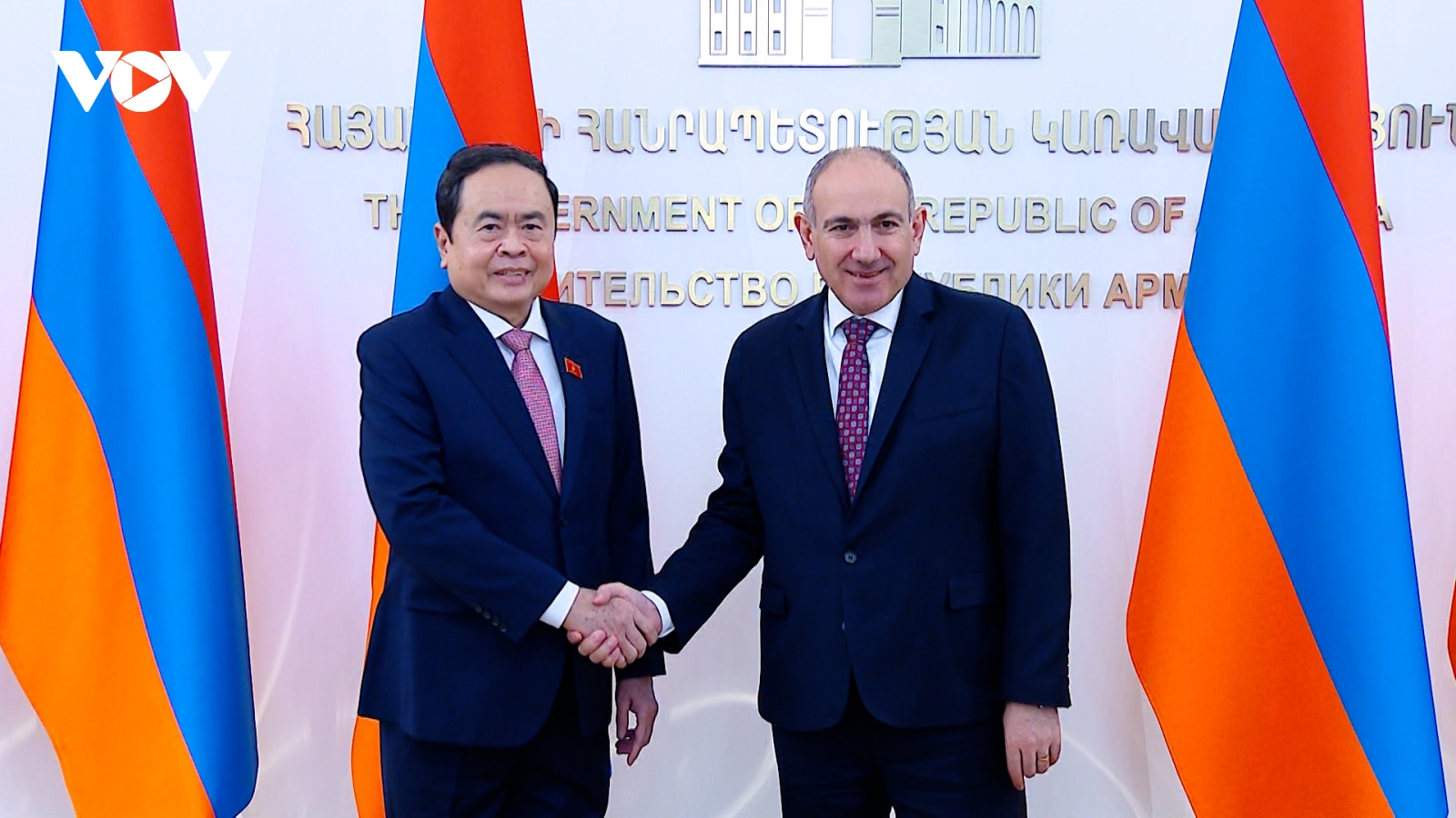 Chủ tịch Quốc hội Trần Thanh Mẫn hội kiến Thủ tướng Armenia Nikol Pashinyan