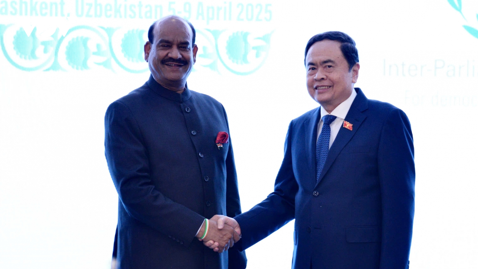 Chủ tịch Quốc hội Trần Thanh Mẫn gặp Chủ tịch Hạ viện Ấn Độ Om Birla