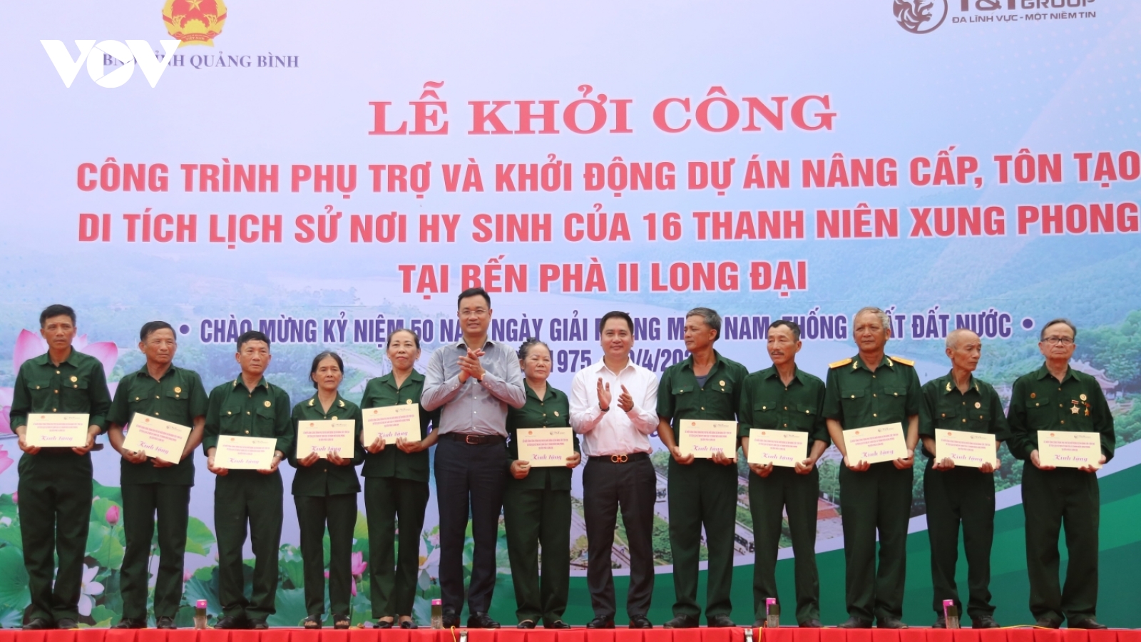 Nâng cấp di tích nơi 16 thanh niên xung phong hy sinh ở bến phà Long Đại