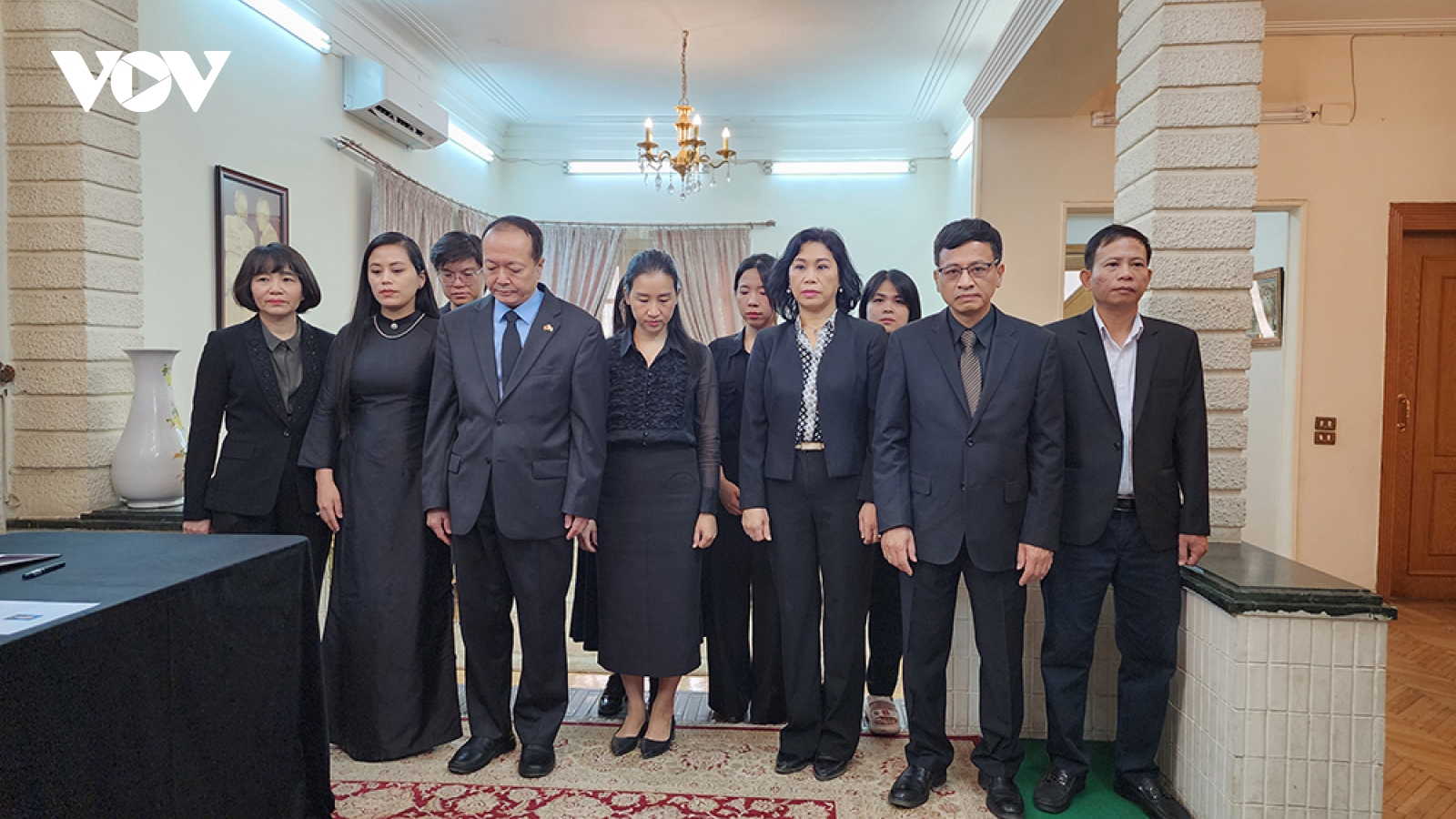 ĐSQ Việt Nam tại Ai Cập tổ chức lễ viếng nguyên Chủ tịch nước Trần Đức Lương
