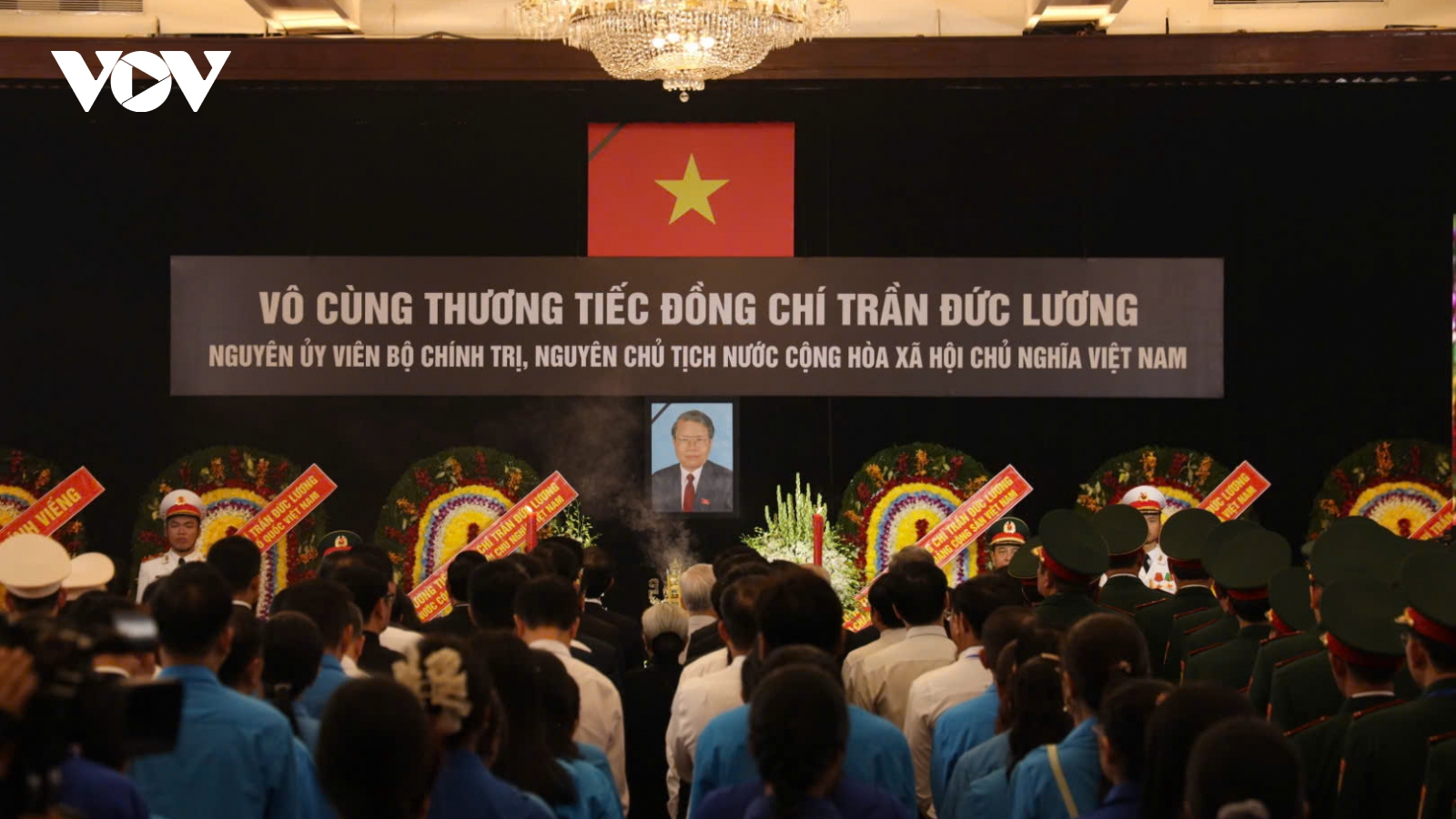 Trang nghiêm Lễ truy điệu nguyên Chủ tịch nước Trần Đức Lương tại TP.HCM