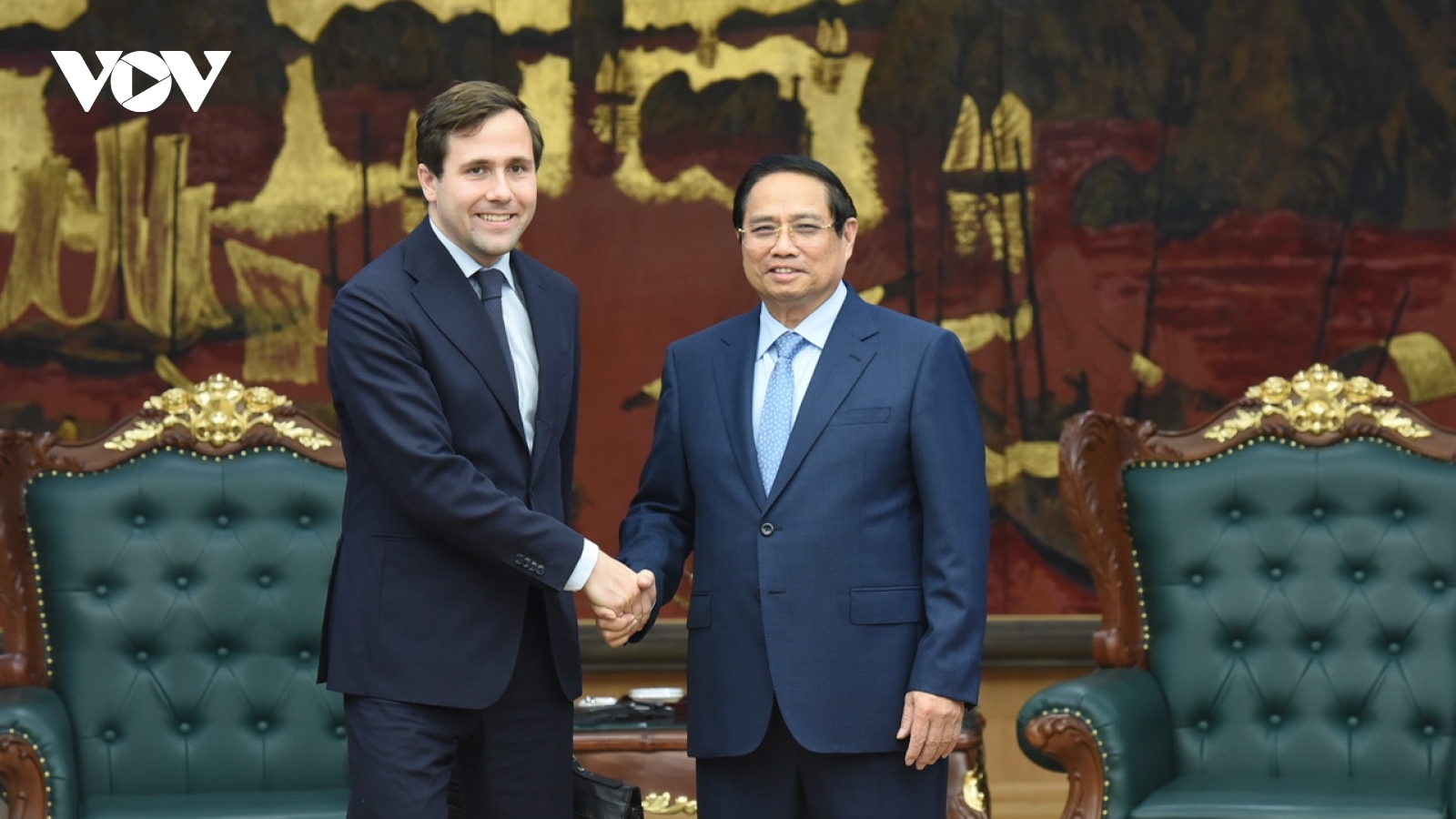 Thủ tướng tiếp Bộ trưởng hợp tác phát triển quốc tế và ngoại thương Thụy Điển