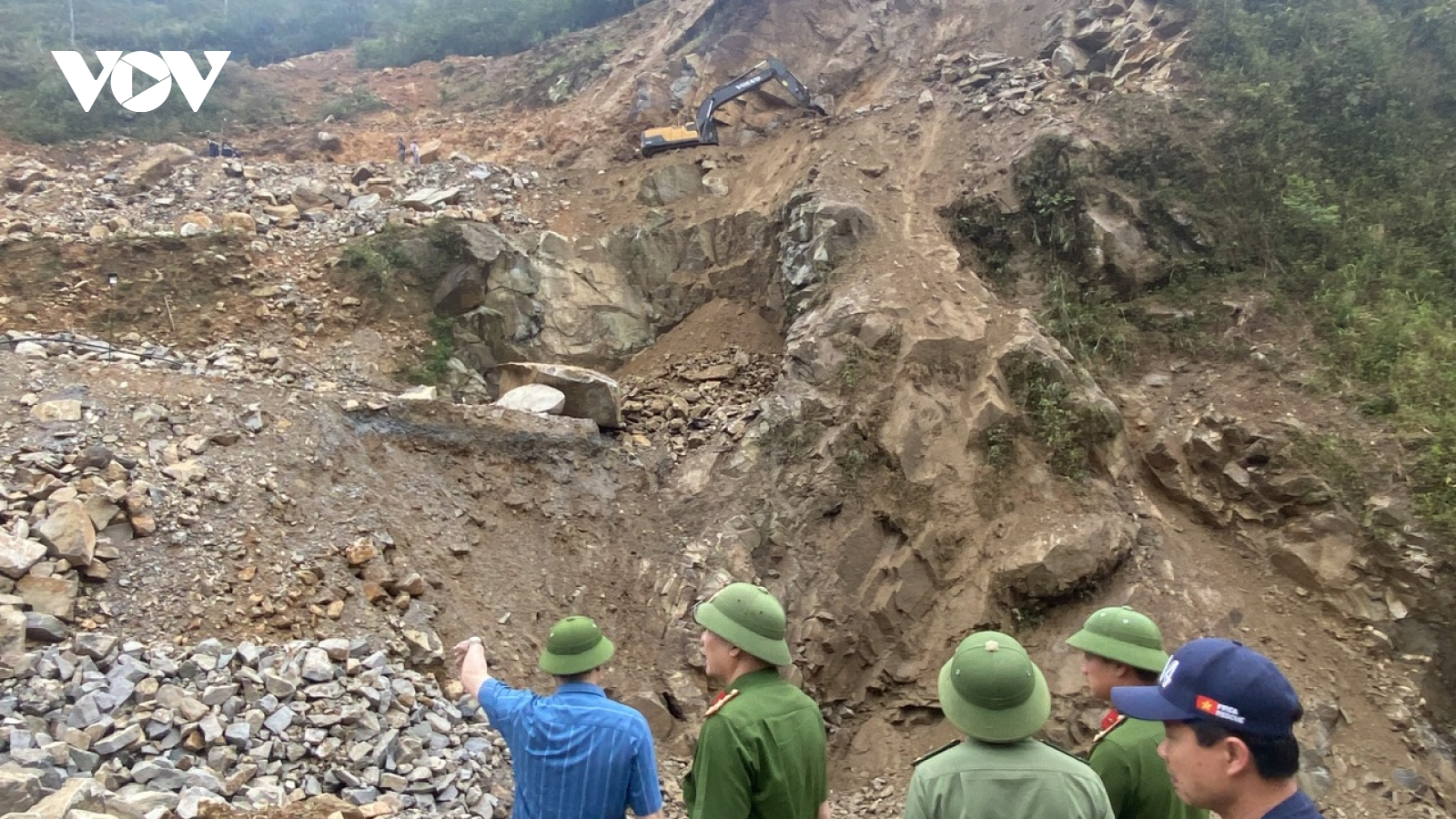 Tiếp cận hiện trường tìm kiếm nạn nhân bị vùi lấp tại thủy điện ở Lai Châu