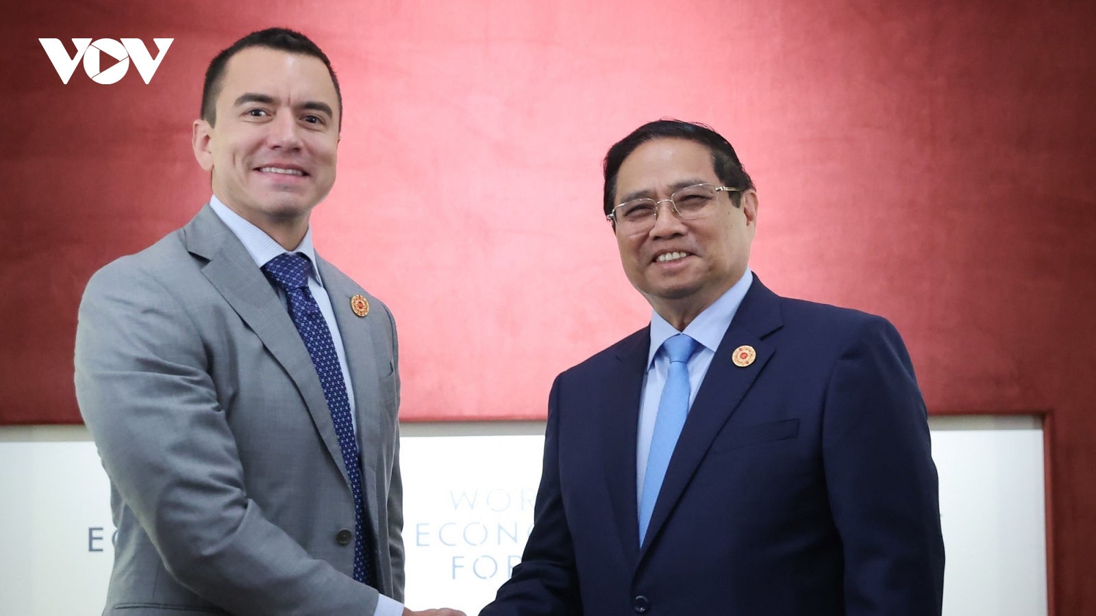 Thủ tướng Chính phủ Phạm Minh Chính gặp Tổng thống Ecuador Daniel Noboa