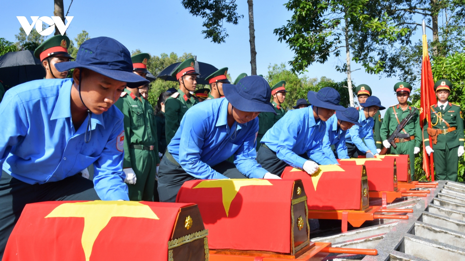 Tây Ninh, Đồng Tháp truy điệu và an táng hài cốt liệt sĩ hy sinh ở Campuchia
