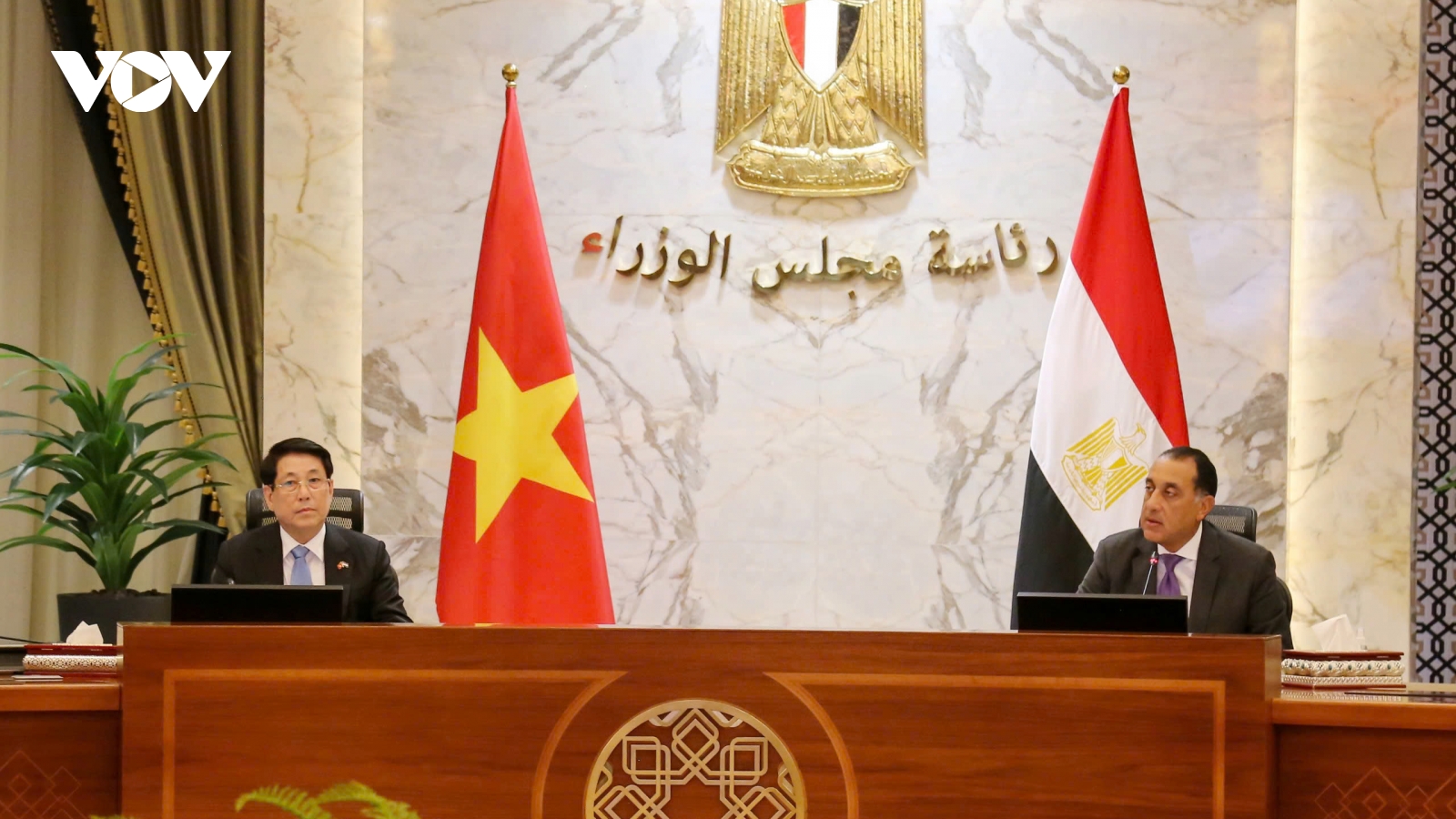 Chủ tịch nước Lương Cường hội kiến Thủ tướng Ai Cập Mostafa Madbouly