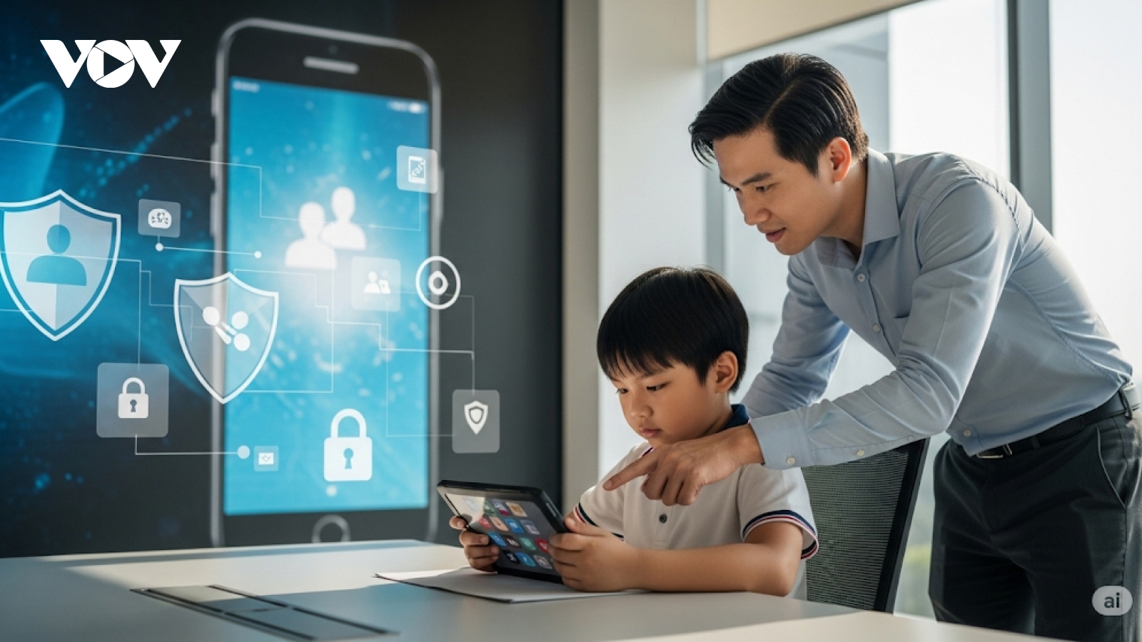 Dìu trẻ qua vùng tối công nghệ