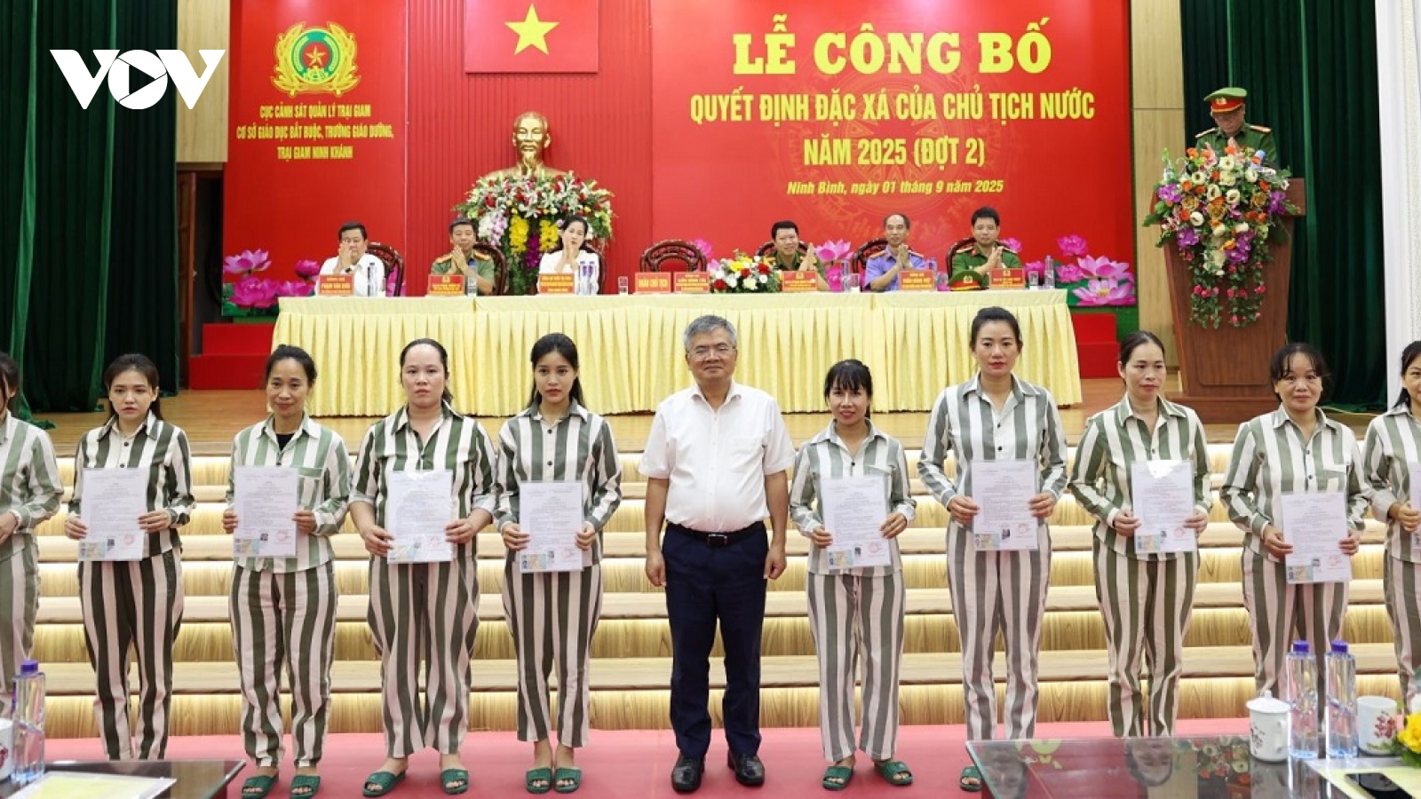 Hơn 600 phạm nhân ở Ninh Bình được đặc xá dịp Quốc khánh 2/9