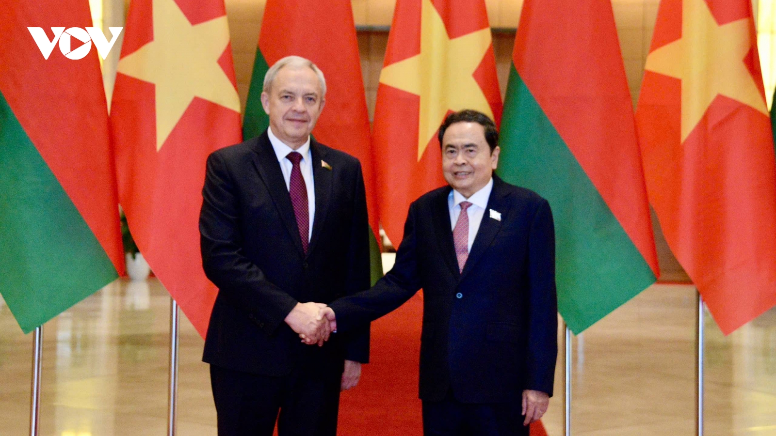 Chủ tịch Quốc hội Trần Thanh Mẫn tiếp Chủ tịch Hạ viện Belarus