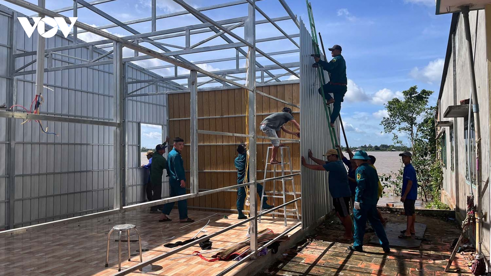 Tiếp tục xảy ra sạt lở bờ sông Tiền tại Đồng Tháp