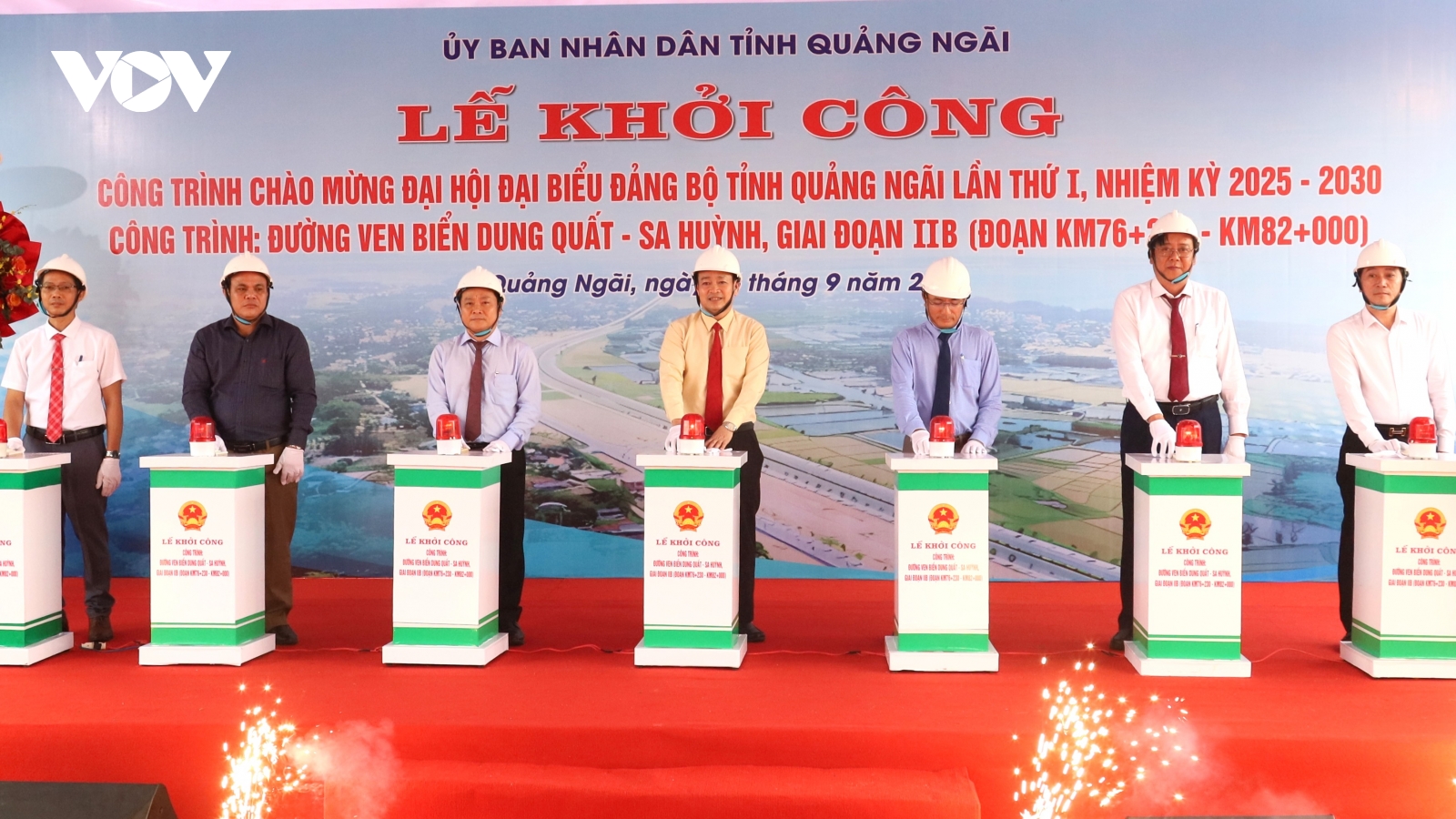 Khởi công đường ven biển Dung Quất - Sa Huỳnh (Quảng Ngãi) giai đoạn 2