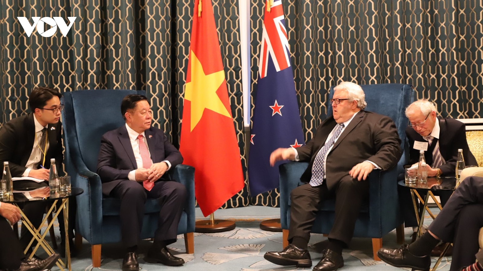 Trưởng Ban Tuyên giáo và Dân vận Trung ương hội kiến Chủ tịch Quốc hội New Zealand