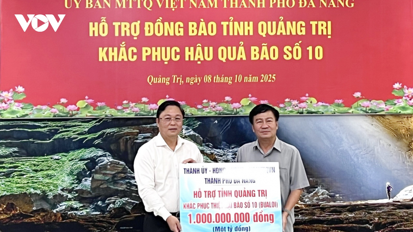 Đà Nẵng kêu gọi ủng hộ đồng bào khắc phục thiệt hại do bão số 10