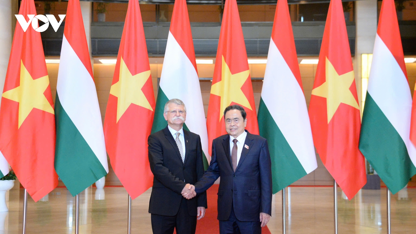 Chủ tịch Quốc hội Trần Thanh Mẫn hội đàm với Chủ tịch Quốc hội Hungary Kover Laszl