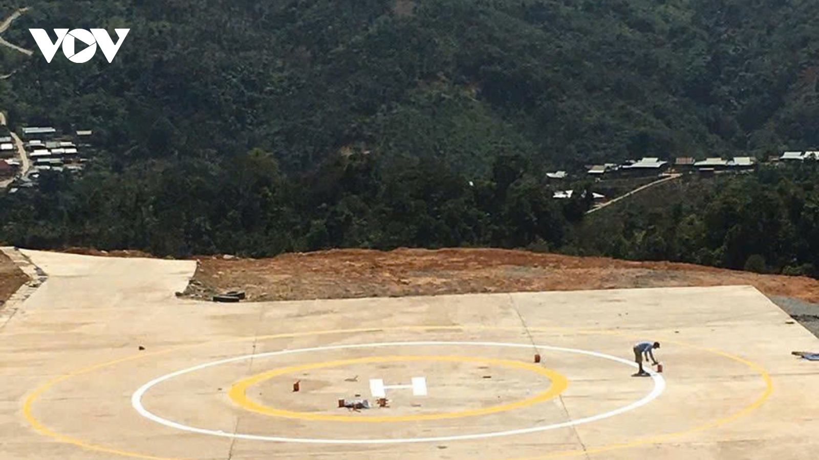 Đà Nẵng: Khẩn trương xây bãi đáp trực thăng khu vực miền núi