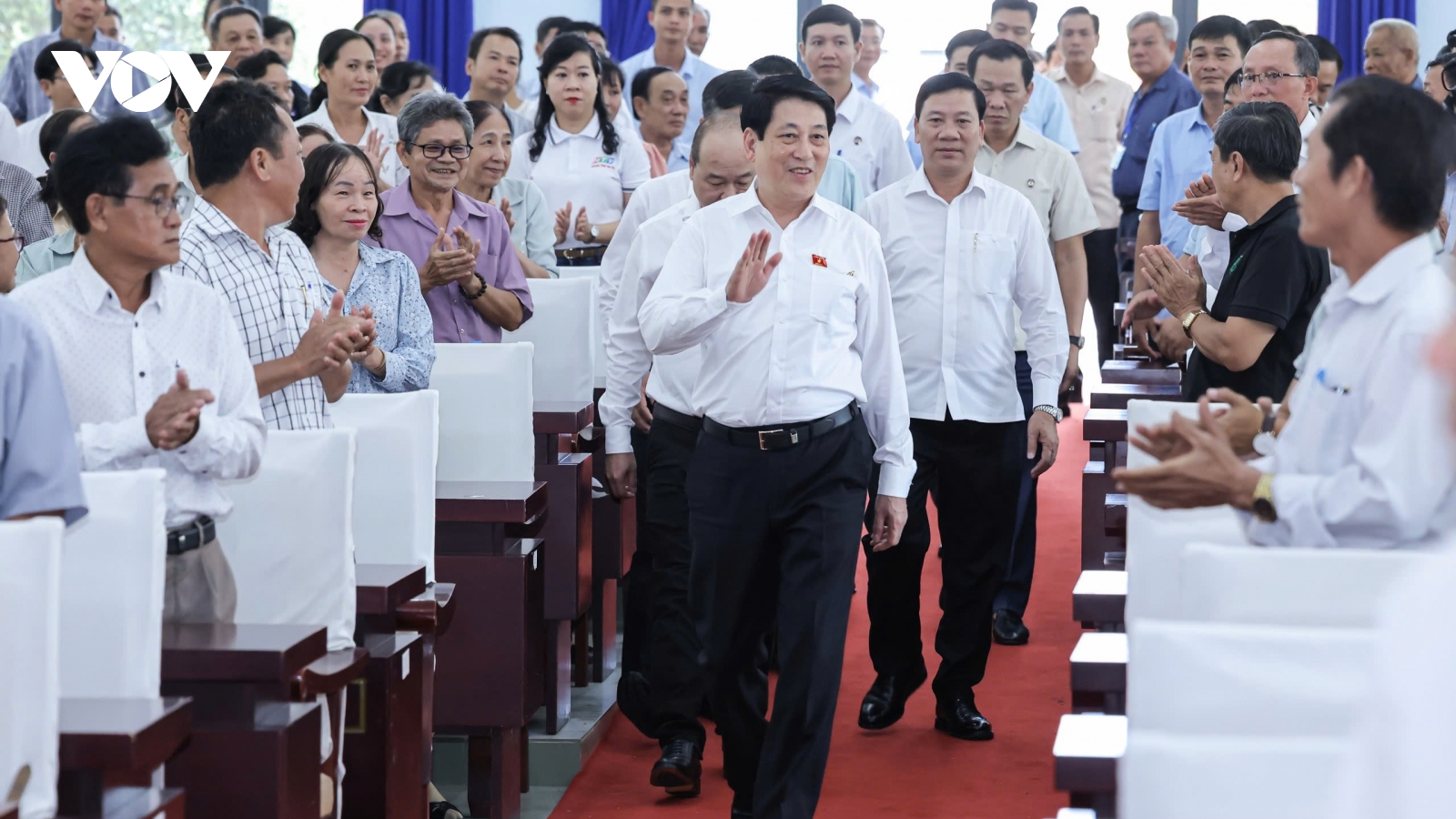 Chủ tịch nước Lương Cường tiếp xúc cử tri TP.HCM