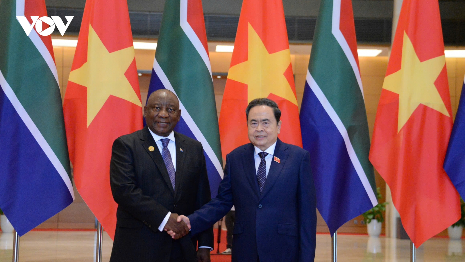 Chủ tịch Quốc hội Trần Thanh Mẫn hội kiến Tổng thống Nam Phi