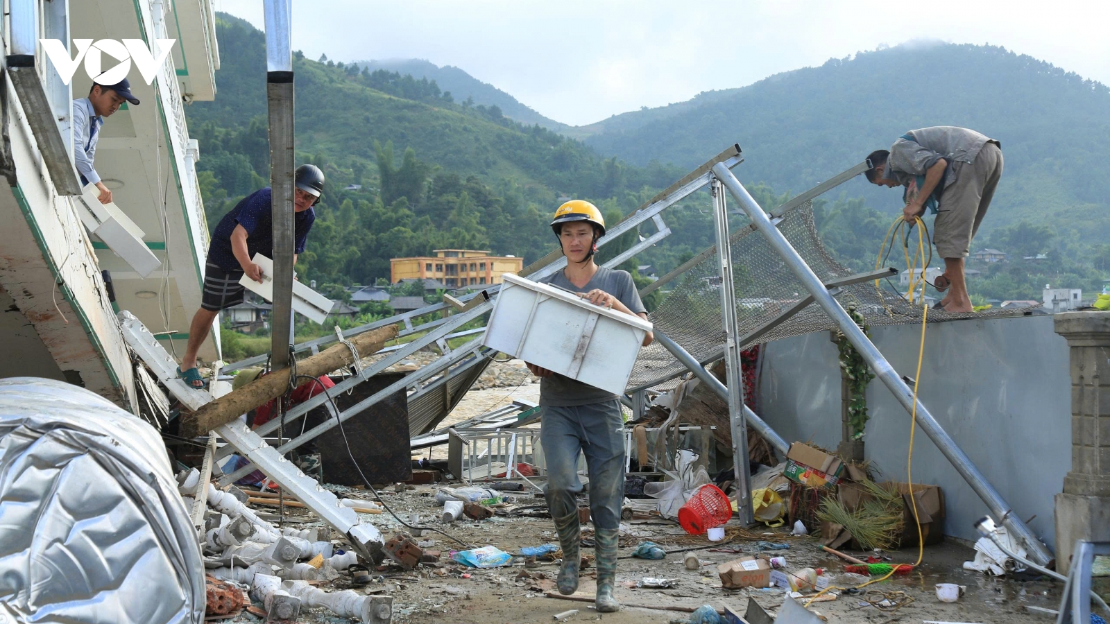 Tú Lệ (Lào Cai) khắc phục hậu quả lũ quét