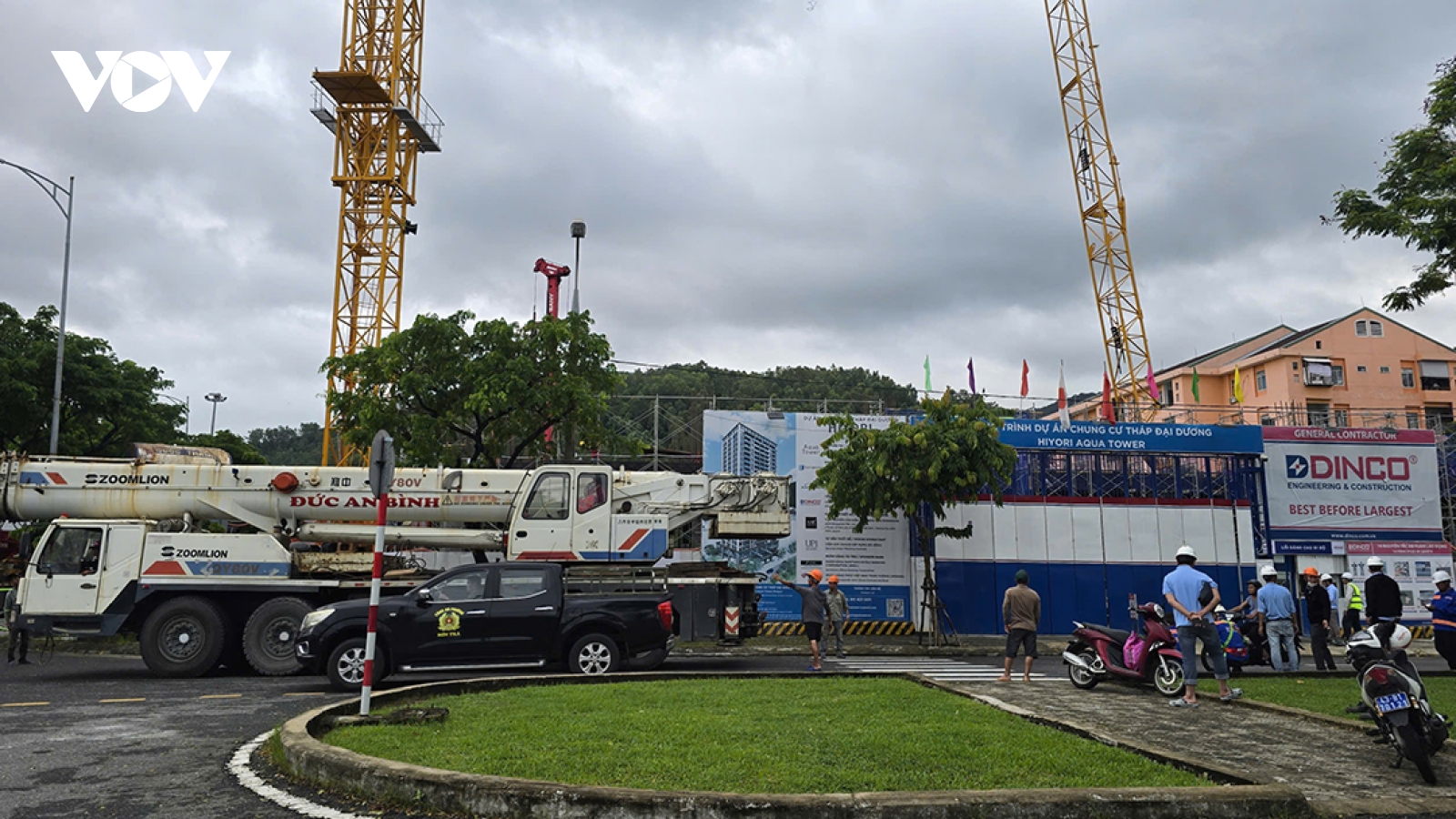 Một công nhân tử vong trong vụ gãy cẩu tháp công trình xây dựng ở Đà Nẵng