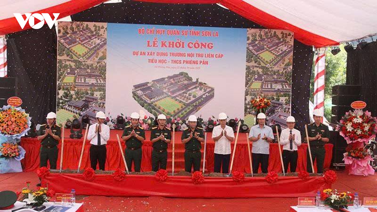 Sơn La khởi công xây dựng nhiều trường nội trú liên cấp tại xã biên giới