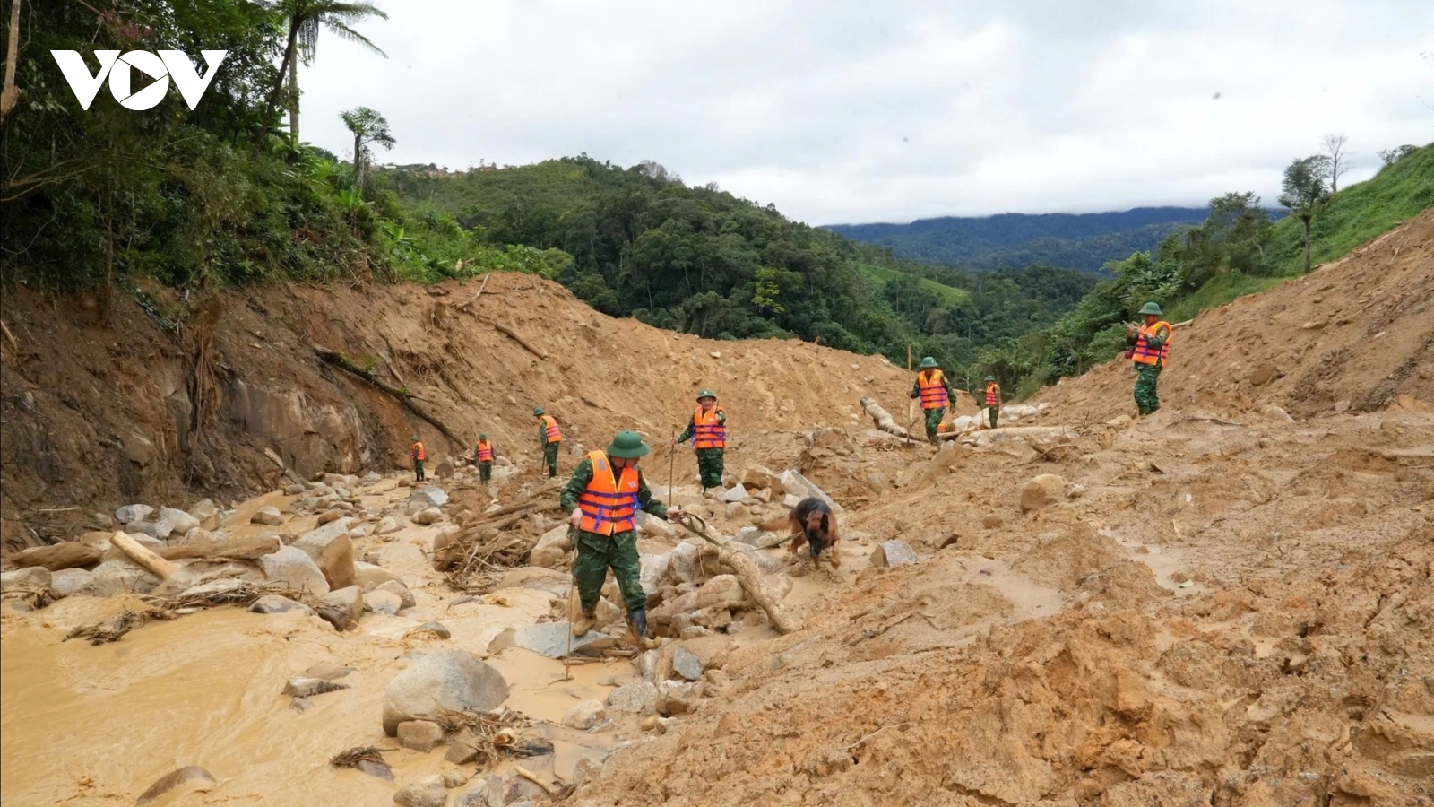 Đà Nẵng dốc lực tìm kiếm 2 nạn nhân còn lại trong vụ sạt lở ở Hùng Sơn