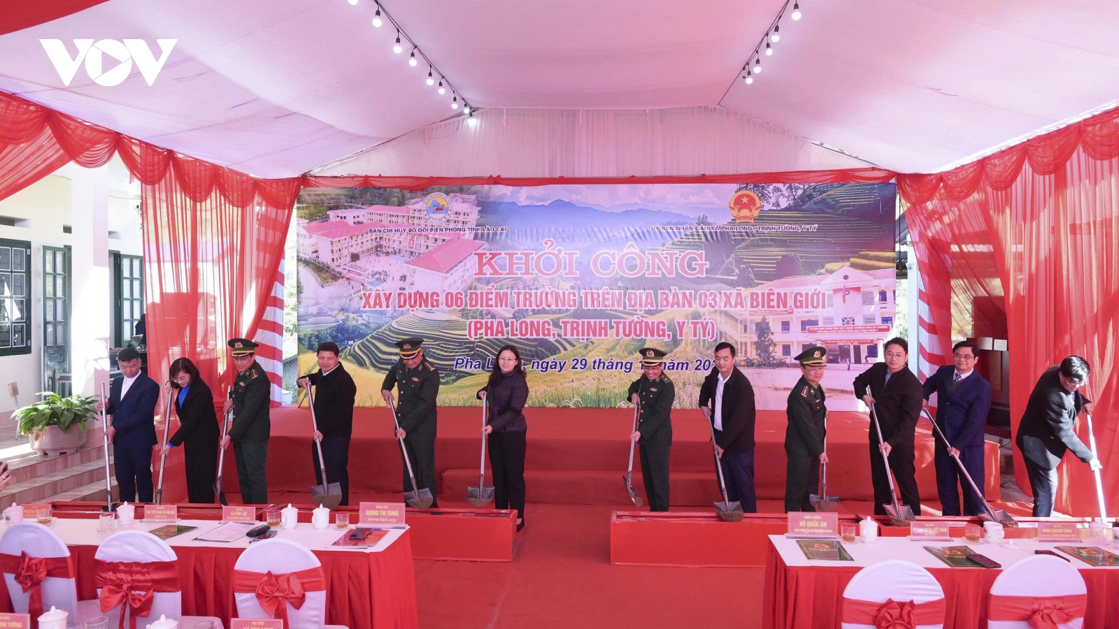 Bộ đội Biên phòng Lào Cai khởi công 6 điểm trường vùng biên